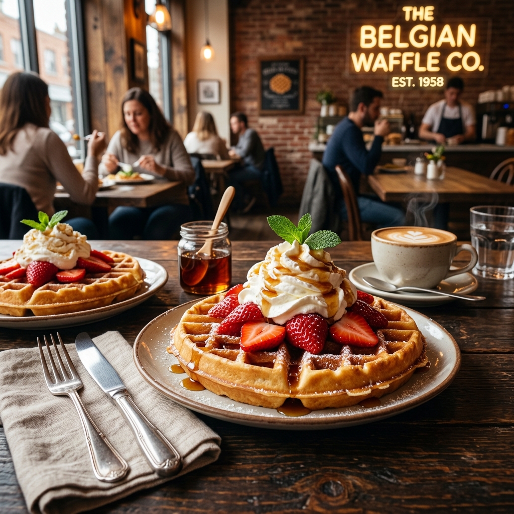 Golden Belgian Waffles